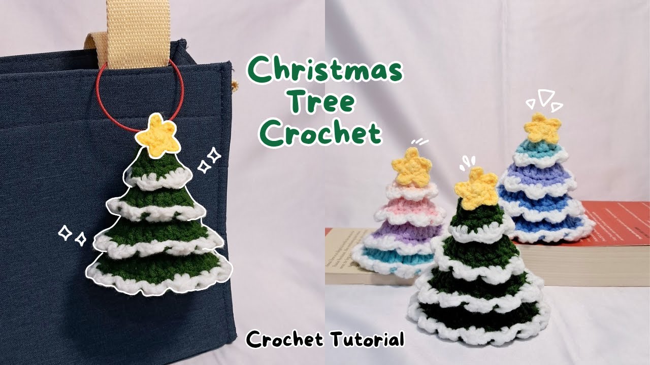 christmas tree crochet tutorial | how to crochet a christmas tree - YouTube