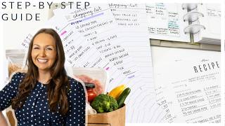 👩‍🍳🍴 STEP BY STEP GUIDE | HOW I MEAL PLAN AND GROCERY SHOP TO SAVE MONEY | PART 1