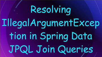 Resolving IllegalArgumentException in Spring Data JPQL Join Queries