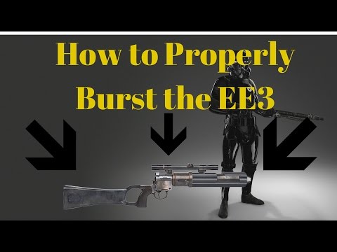 How To Properly Burst The Ee3 Starwars Battlefront Youtube - se 14c blaster roblox