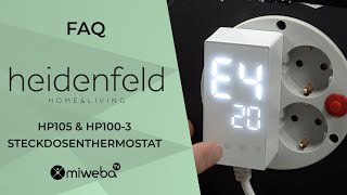 Heidenfeld Heizplatten FAQ I Steckdosenthermostat I Tutorial I ► HP105 ► HP100-3 I Infrarotheizung♨️