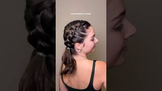 Dutch braid pigtails 💓