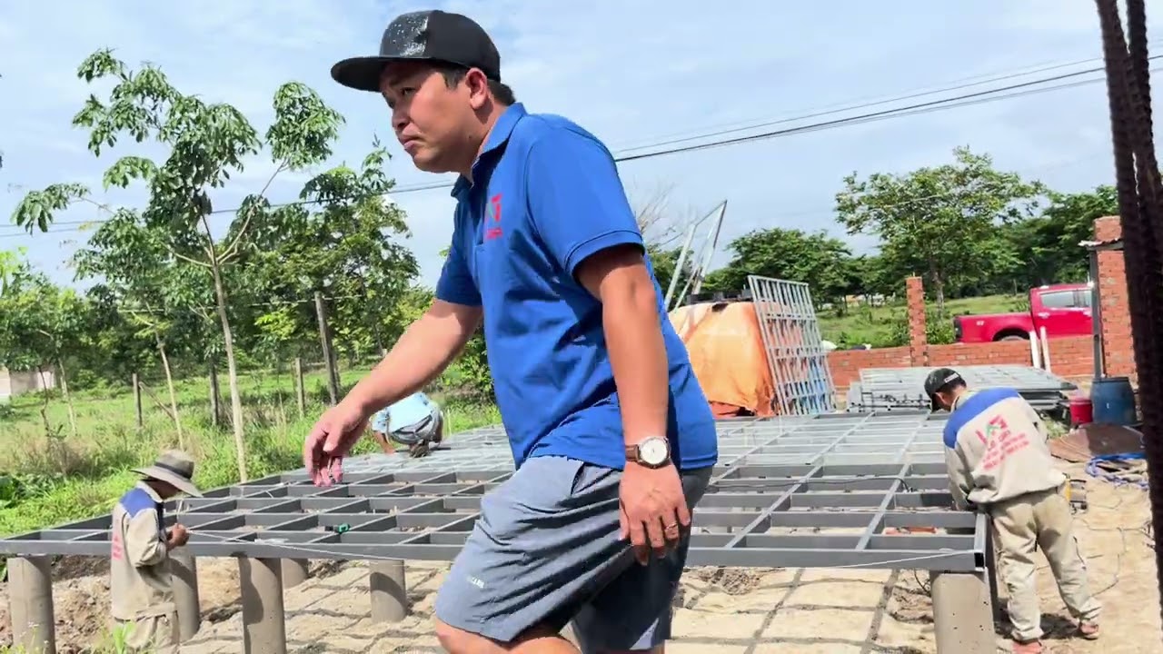 Khung nhà lắp ghép tại Long Thành #nhàlắpghép #nhadep #nhadep #nhadidong  #nhalapghep