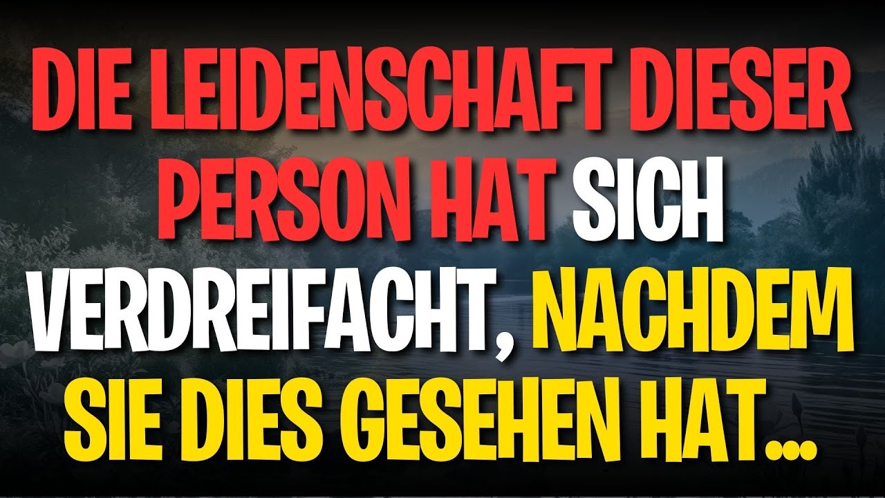 Die Leidenschaft dieser Person hat sich verdreifacht, nachdem sie dies gesehen hat...
