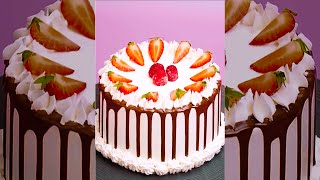 AMAZING CHOCOLATE AND STRAWBERRY CAKE FOR BIRTHDAYS | So Yummy Cake Decorating #Shorts