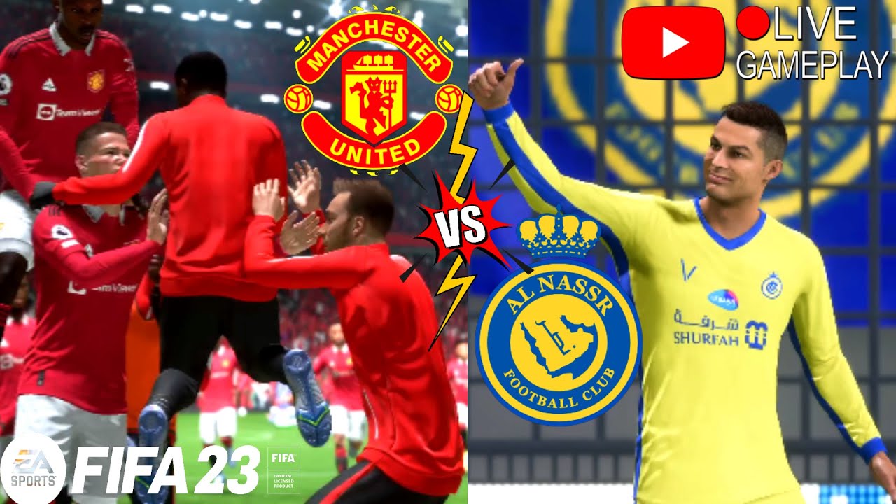 🔴[LIVE] FIFA 23 Ronaldo/AlNassr vs Manchester United Friendly Match Digital Footballer