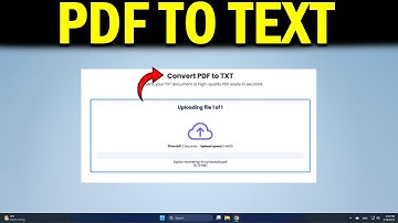 How To Convert PDF File to TXT File In Minutes