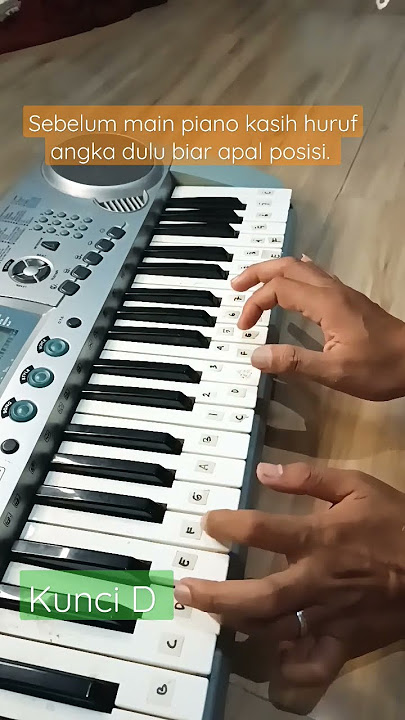 Belajar piano pemula : Kunci D