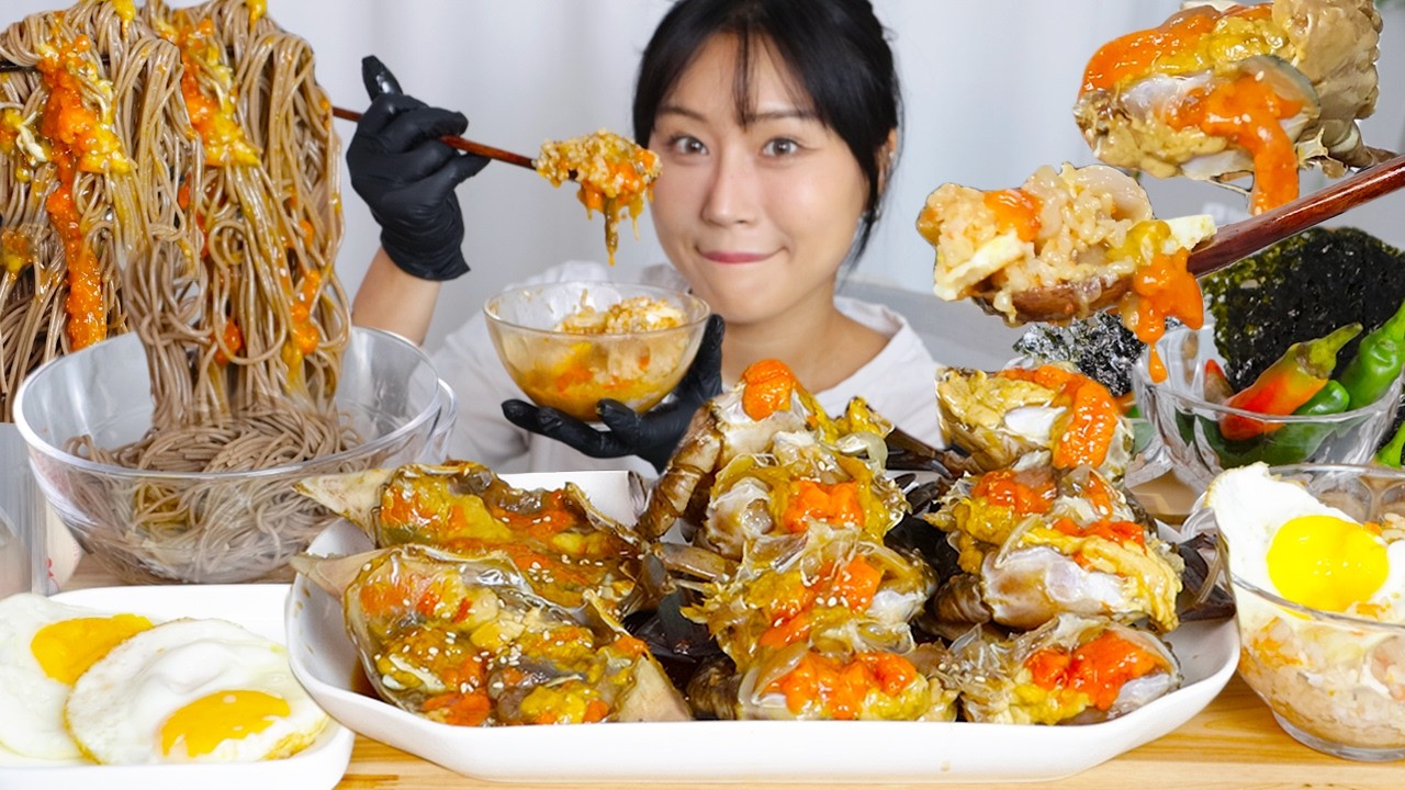 MUKBANG) 인생 간장게장 먹방 Korean raw marinated crabs asmr eating🦀