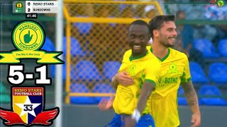 Mamelodi Sundowns vs Remo stars Highlights and Goals Caf Champions league