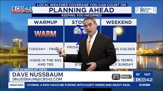 Patchy Fog Tonight, Warming Trend Starts Tuesday, Storms Arrive Friday - CBS42 News @ 10pm
