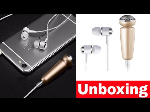 Tarkan HQ Glowing Noise Cancelling Microphone with In-Ear ! Unboxing & Review
