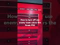 How to turn off use enemy team colors the finals PS5
