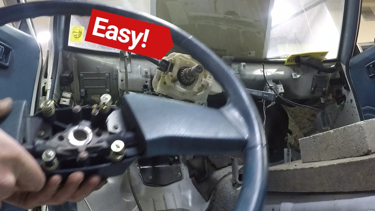 Nissan 720 Steering Wheel Swap/Homemade Steering Wheel Puller YouTube