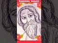 ♾️Rabindranath Tagore Face Drawing🌼 || Rabindra Jayanti  Drawing🌼 ||9thMay2026 #art#diy#observation