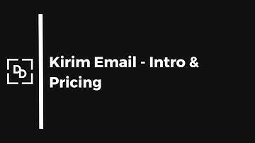 Kirim Email - Intro & Pricing | Competitor of MailChimp