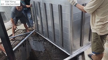 Sửa bể nước ngầm xây gạch tốn kém vì sai lầm không làm bể ngầm inox ngay từ đầu
