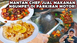 TANPA GENGSI !! MANTAN CHEF NGUMPET JUALAN DI UJUNG PARKIRAN MOTOR..