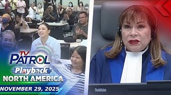 Thumbnail for TV Patrol Playback North America | November 29, 2025