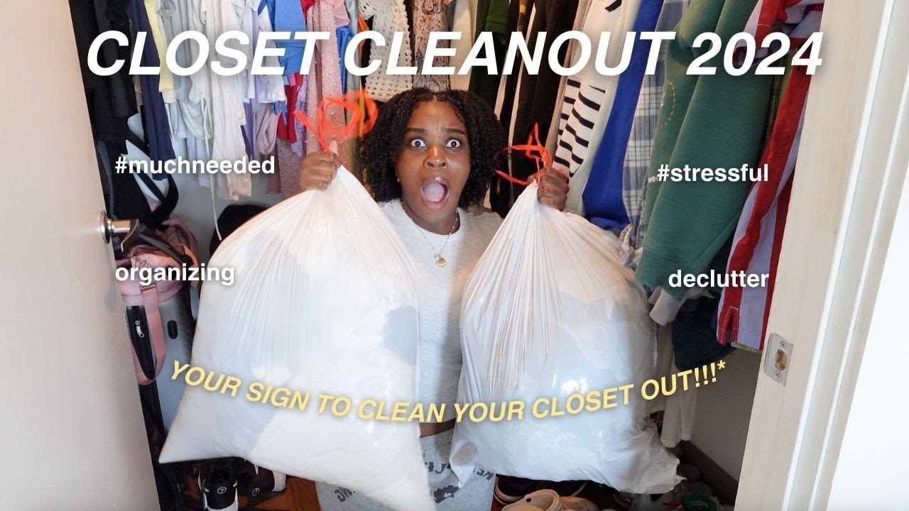 SUMMER CLOSET CLEANOUT 2024 | *organizing my entire closet* - YouTube