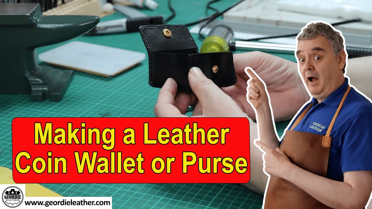 Изготовление кожаного кошелька или портмоне — Кожевенное дело для начинающих.