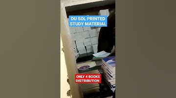 DU SOL ONLY 4 BOOKS DISTRIBUTION STARTS IN CAMPUS - HOW TO GET STUDY MATERIAL 2023 #sol #dusol #du