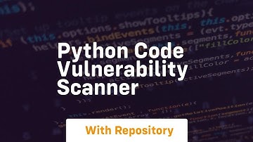 python code vulnerability scanner