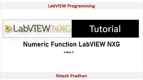 Numeric Function LabVIEW NXG