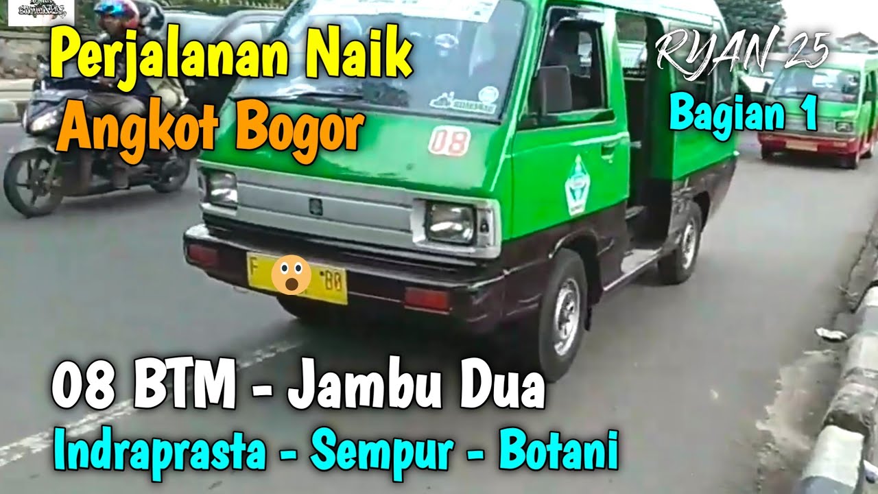 Trip Angkot Bogor 08 Jambu Dua - BTM Via Indraprasta (Lapangan Sempur - Kebun Raya Bogor) Bagian 1