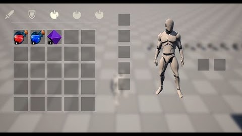 UE5 - Inventory System [Equip on quick slot and use, drop item]