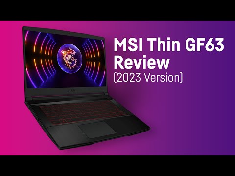 MSI Thin GF63 (2023) RTX 4050 45W // Laptop Review Test