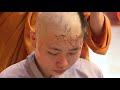 尼僧剃髪得度式10 nun headshave