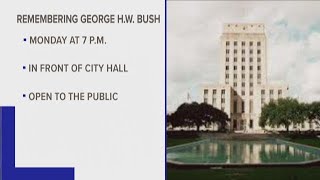 Public memorial to be held Monday for former President George H.W. Bush