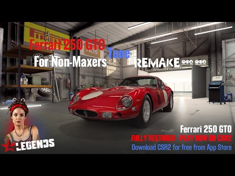 CSR Racing 2 | Ferrari 250 GTO Tune & Shift Pattern (For Non-Maxers) ((Remake)) | Legends #7