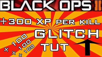 Black Ops 2: Triple XP Per Kill Glitch Tutorial (Level up Fast)