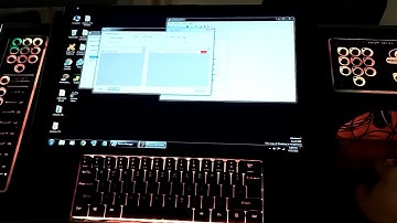 Artemis Starship Bridge Simulator - Comms - integrated backlit keyboard