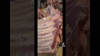 Como remover la membrana de las costillas de puerco