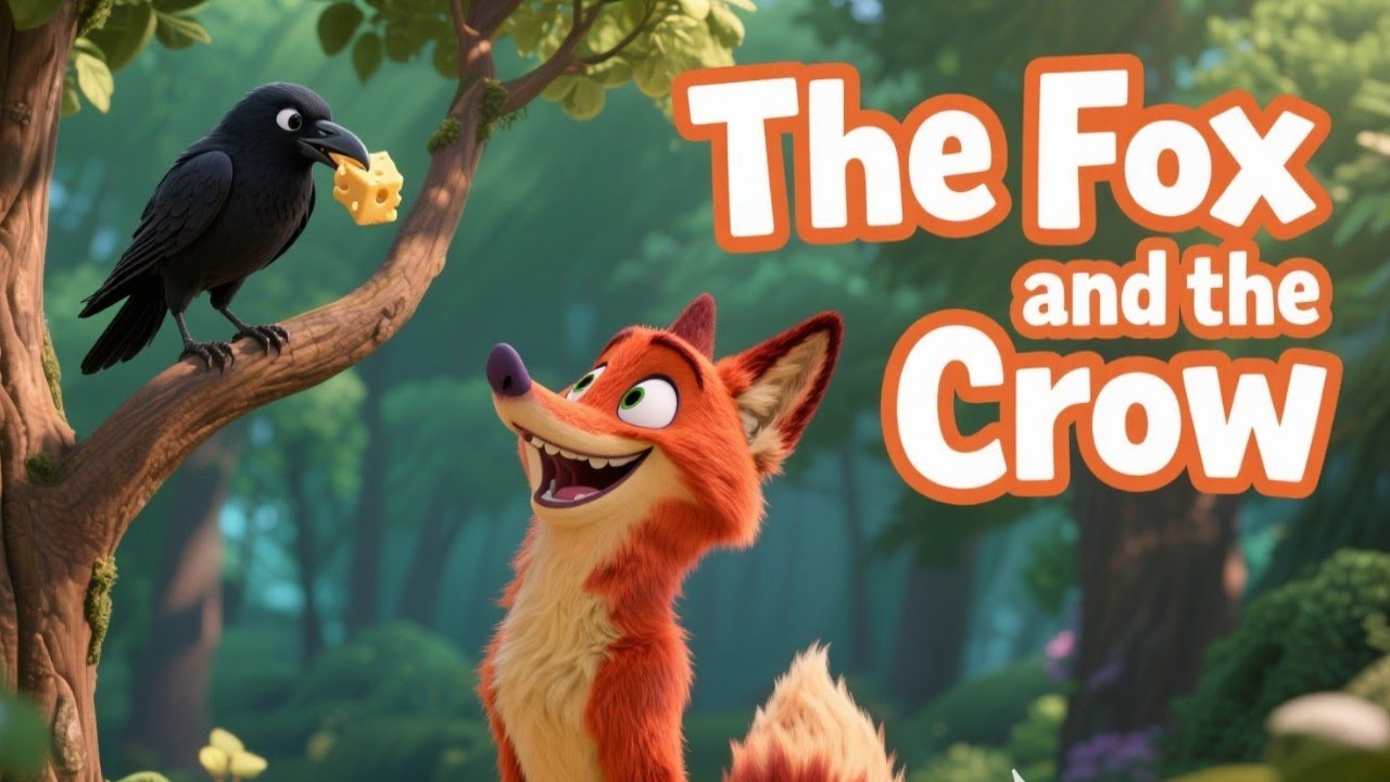 The Fox and the Crow | Educational Stories for Kids | Fabulous Fables