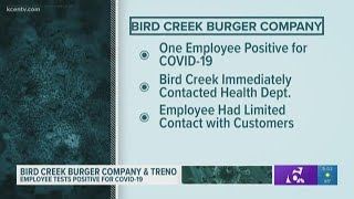 Bird Creek Burger Company employee tests positive for COVID-19