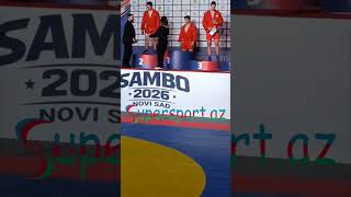 Avropa çempionu Tuncay Şamilin şərəfinə Serbiyada Azərbaycan himni səsləndi