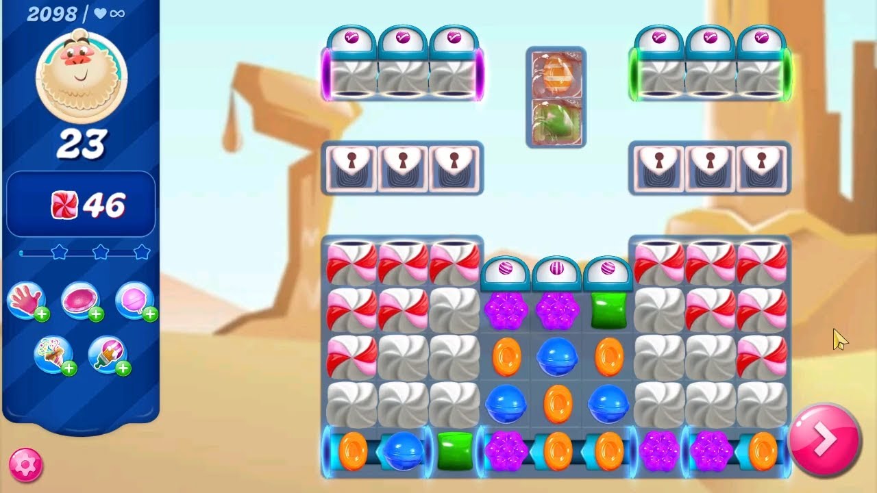 Candy Crush Saga LEVEL 2098 NO BOOSTERS (new version)🔄✓ - YouTube