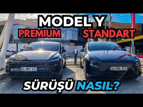 STANDART VE PREMIUM TESLA KARŞILAŞTIRDIM | TESLA MODEL Y STANDART İNCELEME SÜRÜŞ | NE VAR NE YOK?