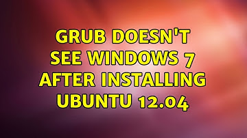 Ubuntu: GRUB doesn
