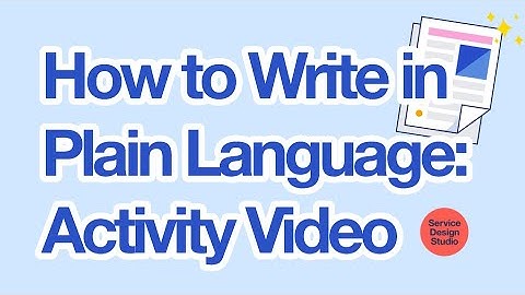 How to Write in Plain Language | Interactive Training & Activity