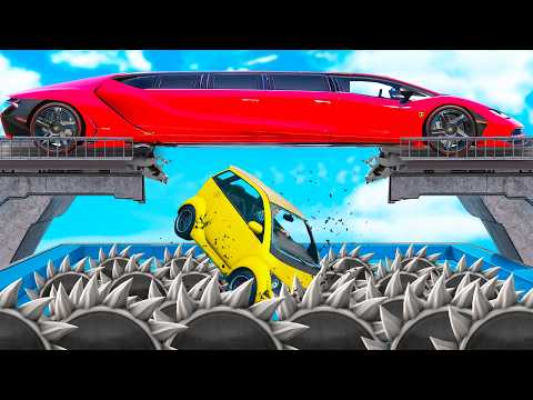 CAN A CAR FLY OVER A BROKEN BRIDGE IN GTA 5? - EXPERIMENT IN GTA 5