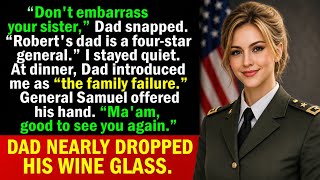 Details “She's the Family Disappointment,” My Dad Said—Then a 4-Star General Stood up and... Update