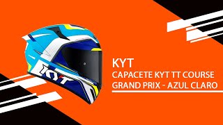 Unboxing Kyt Tt Course Grand Prix - Azul Claro