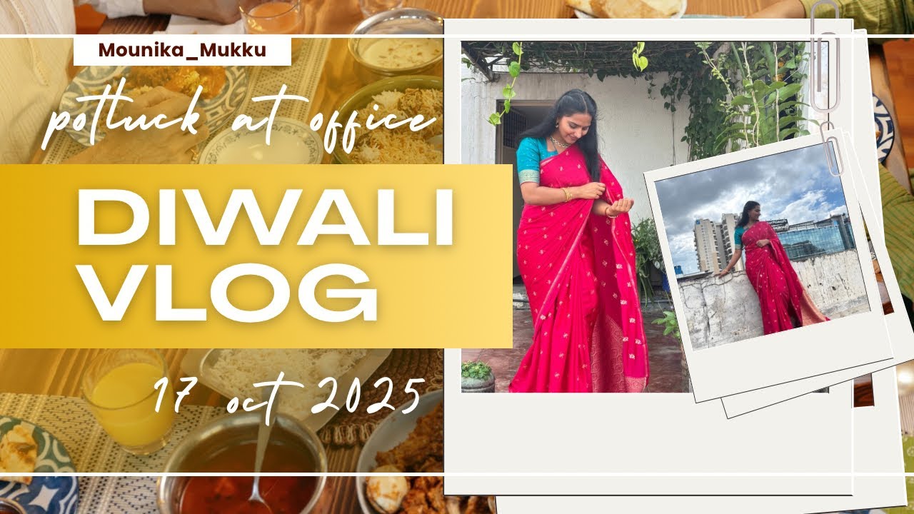 Festive Vibes at Office | Diwali Potluck Celebration 🎉