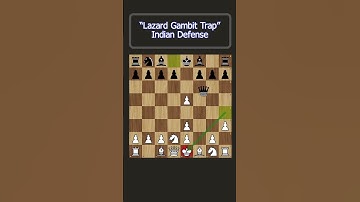 "Lazard Gambit Trap" Indian Defense | Chess Opening Traps