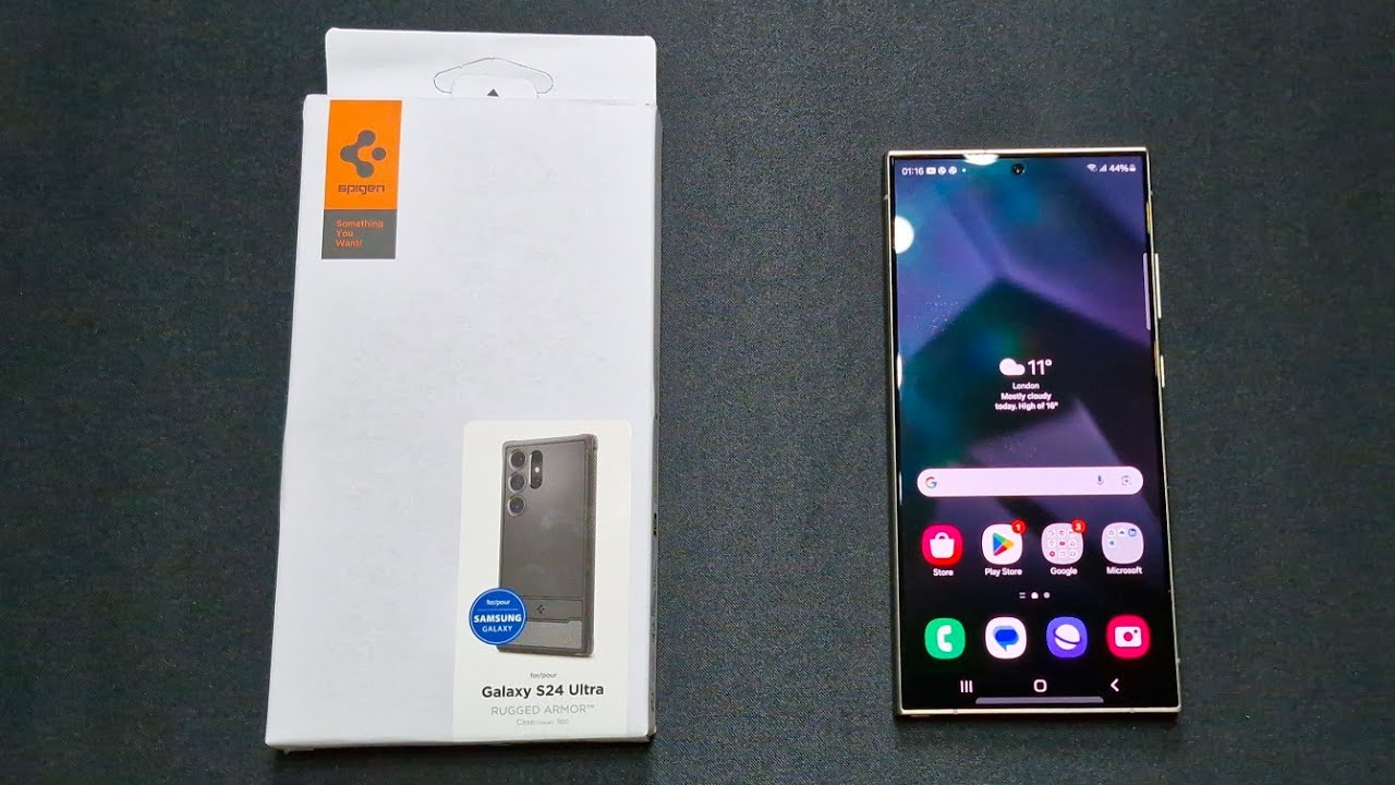 Samsung Galaxy S24 Ultra: прочный защитный чехол Spigen